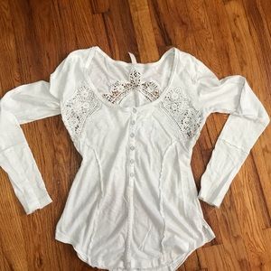Free People Crochet blouse